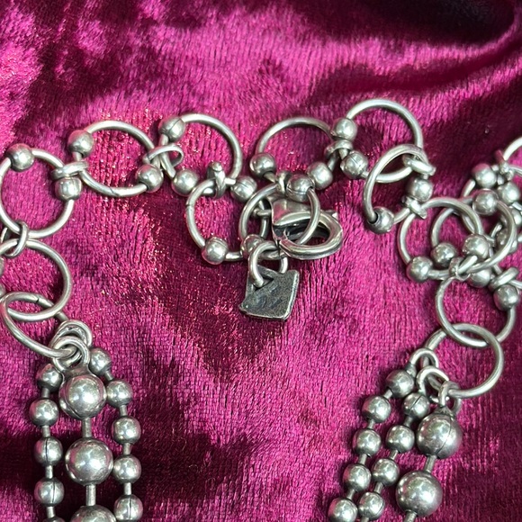 Silpada Triple Strand Silver Necklace Retired N1900 - Picture 3 of 9
